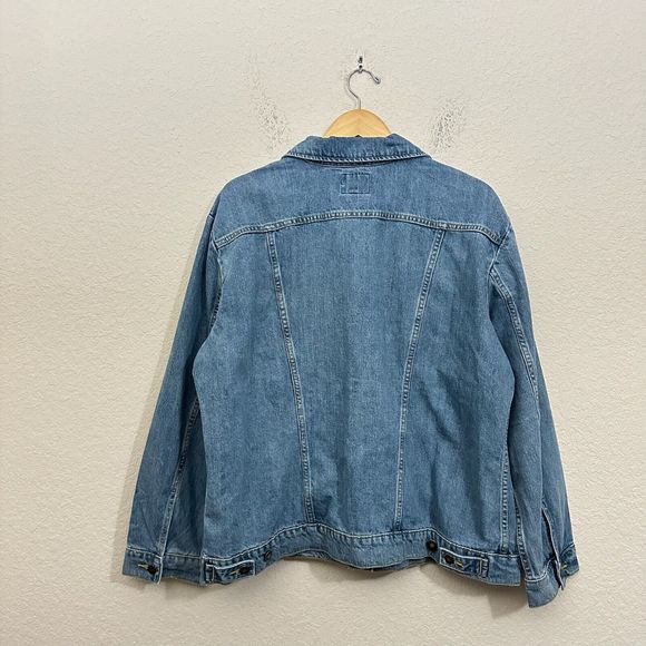 NWT WRANGLER Cowboy Cut Unlined Denim Jacket in Blue #10MT1JKBN - Picture 5 of 8